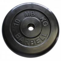 10 кг диск (блин) MB Barbell (черный) 31 мм.