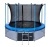 Батут i-JUMP 14ft 4,27м с нижней сетью и лестницей (green)